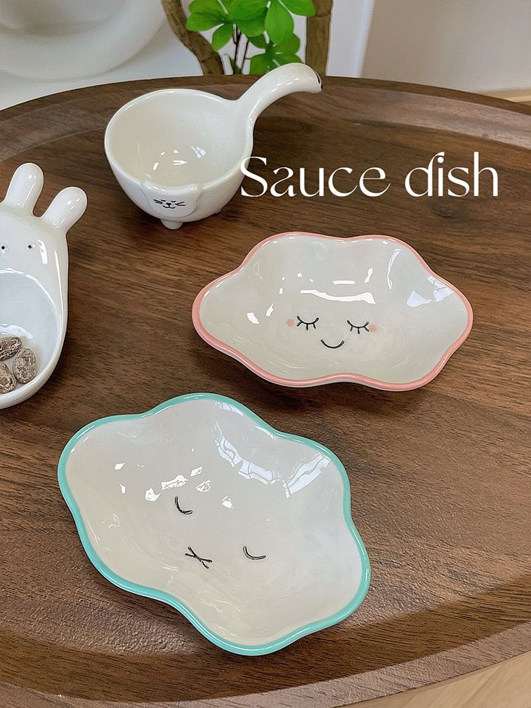 Đĩa Gia Vị Gốm Dễ Thương