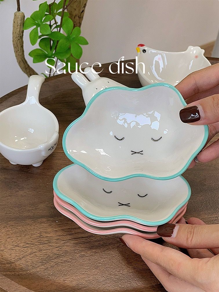 Đĩa Gia Vị Gốm Dễ Thương