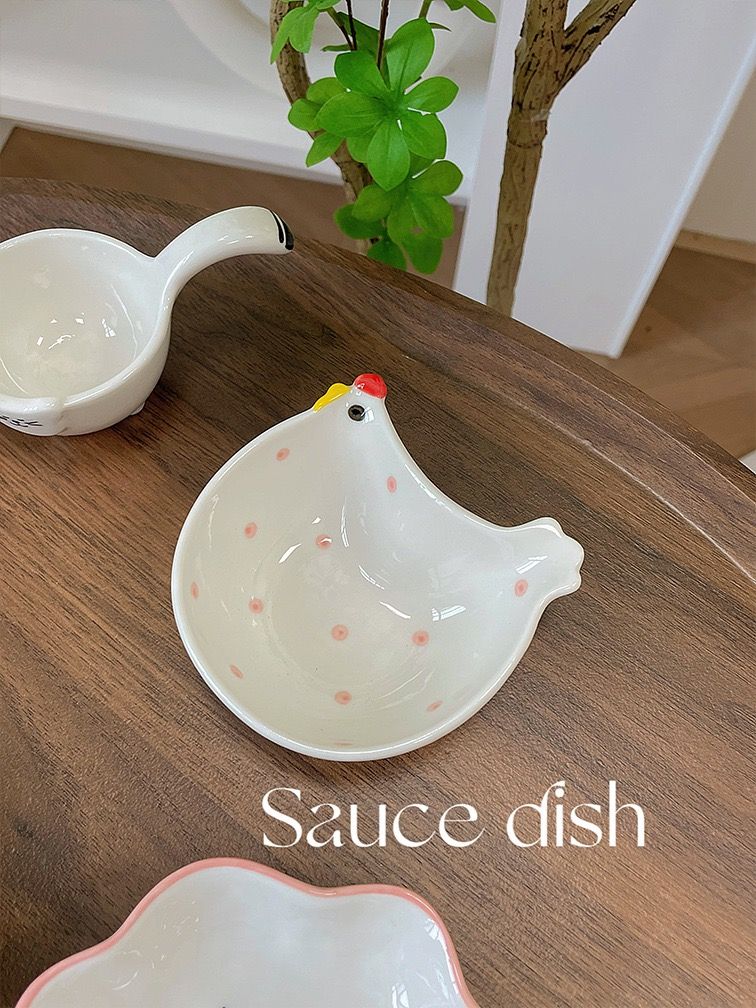 Đĩa Gia Vị Gốm Dễ Thương