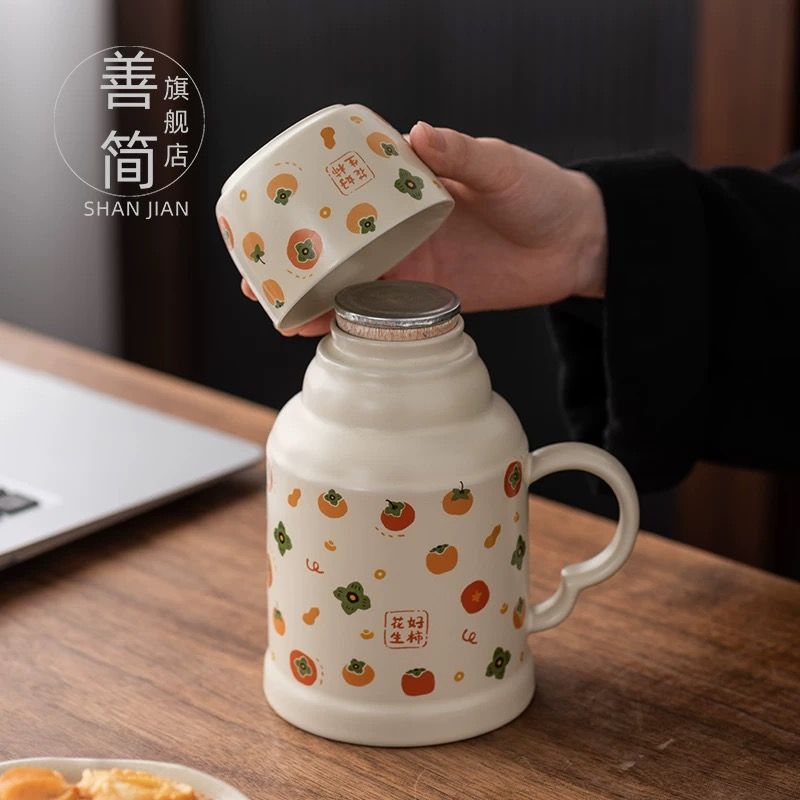 Bình Nước Kèm Tách Hồng Đại Phúc