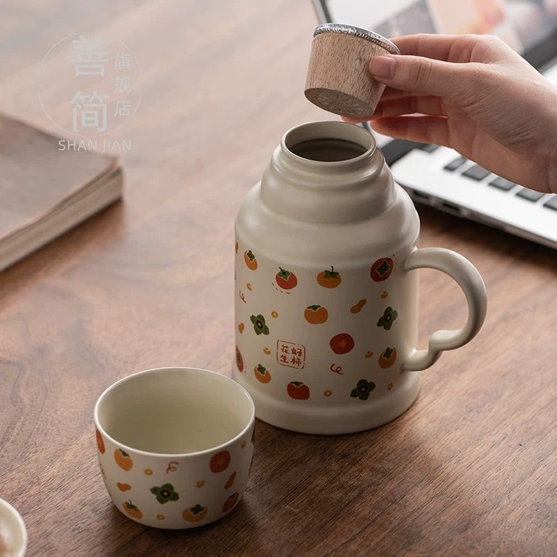 Bình Nước Kèm Tách Hồng Đại Phúc