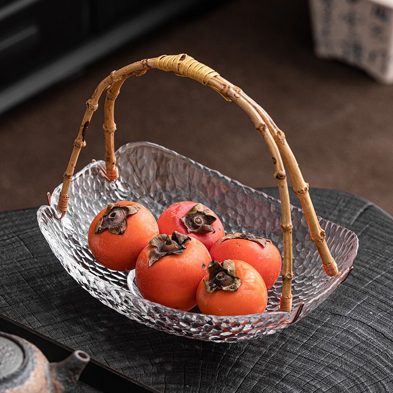 Đĩa Đủ Đầy Thuỷ Tinh Quai Tre