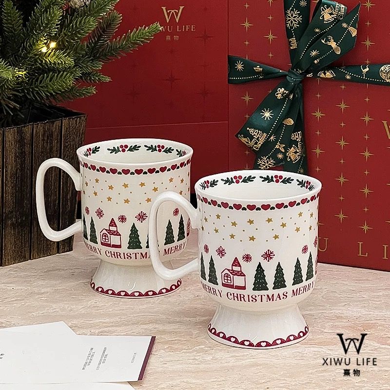 Cốc Ngôi Nhà Bắc Âu Xmas