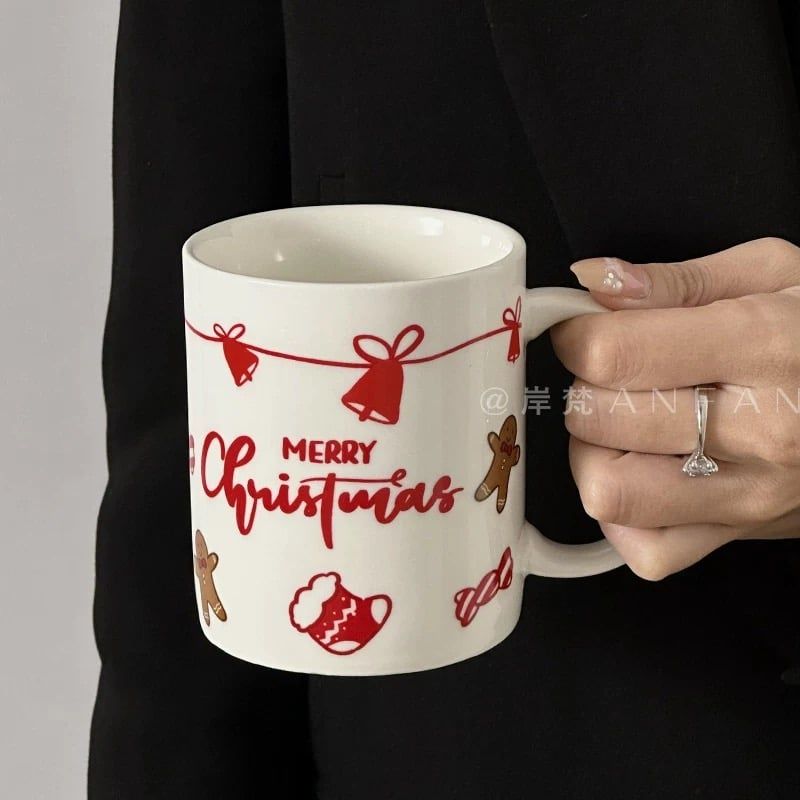 Cốc Tất Và Bánh Gừng Xmas