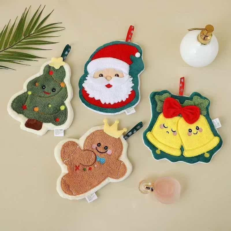 Khăn Lau Tay Nhung San Hô Xmas
