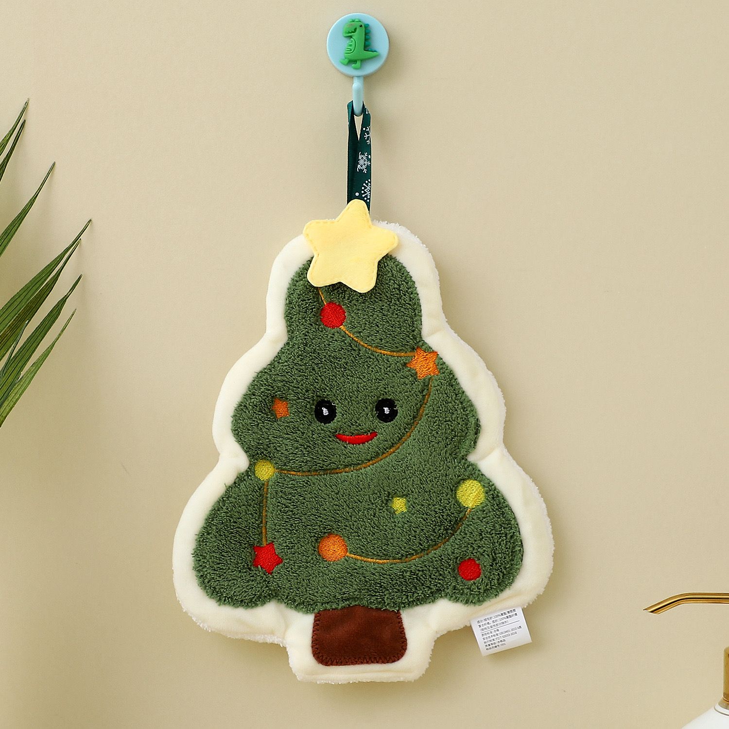 Khăn Lau Tay Nhung San Hô Xmas