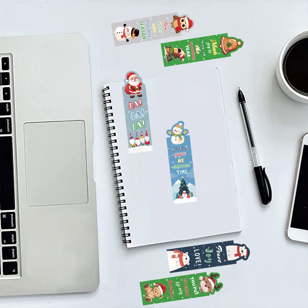Set 30 Bookmark Giấy Giáng Sinh