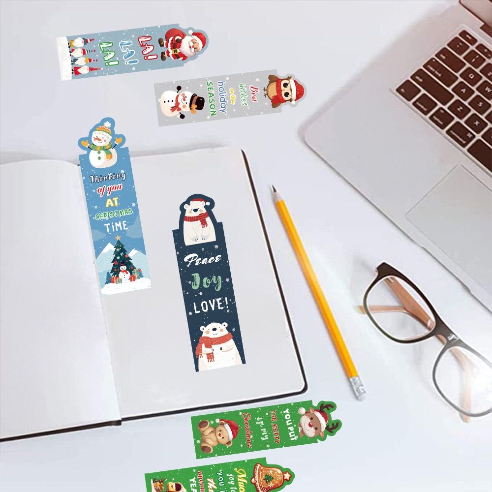 Set 30 Bookmark Giấy Giáng Sinh