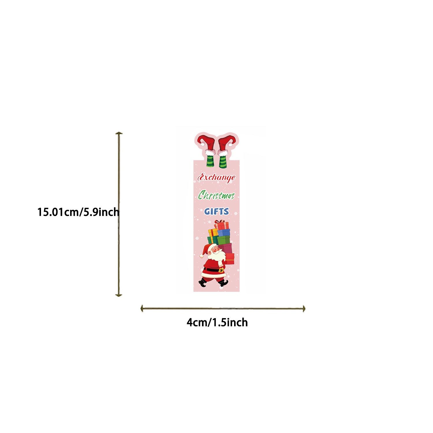 Set 30 Bookmark Giấy Giáng Sinh