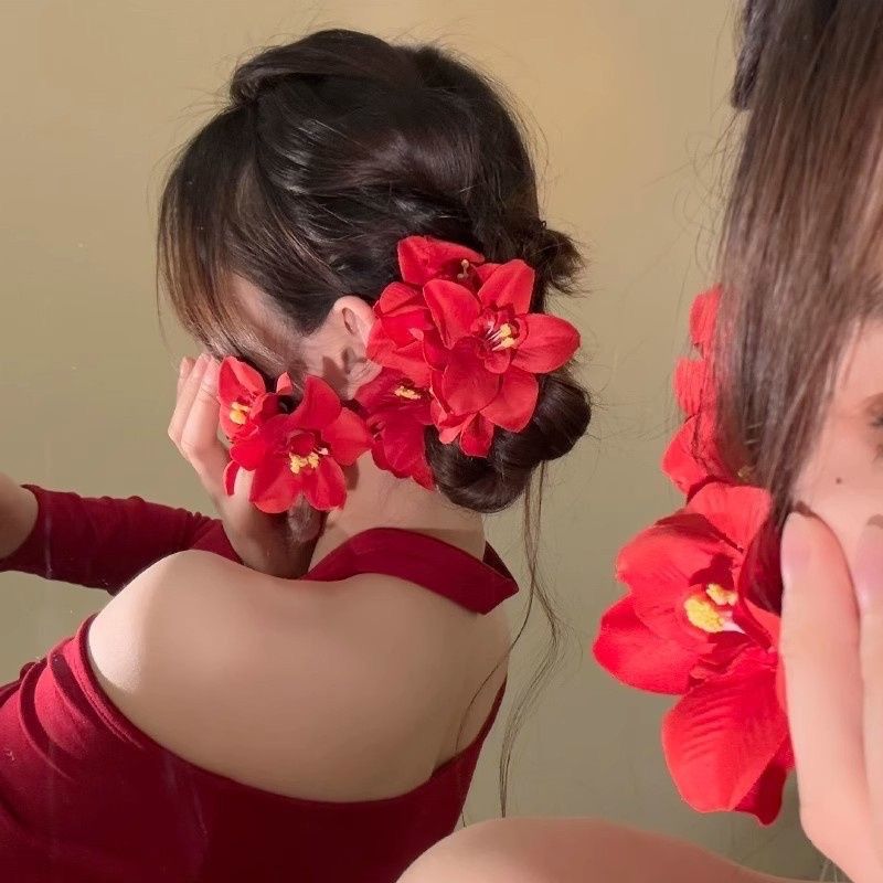 Kẹp Tóc Đôi Hoa Lan