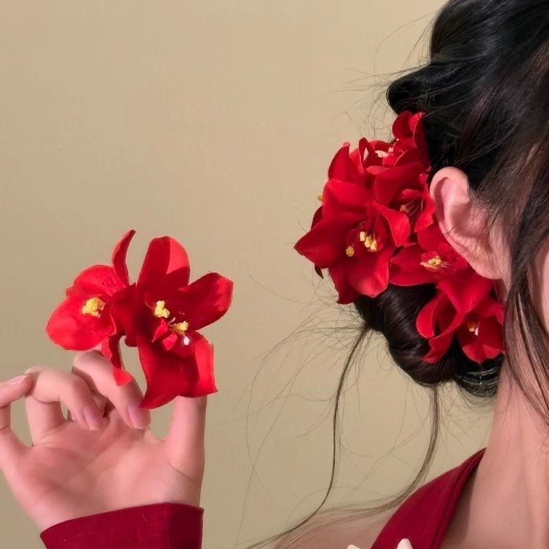 Kẹp Tóc Đôi Hoa Lan