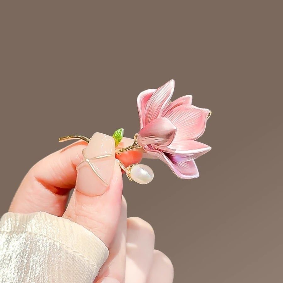 Cài Áo Mộc Lan Hồng