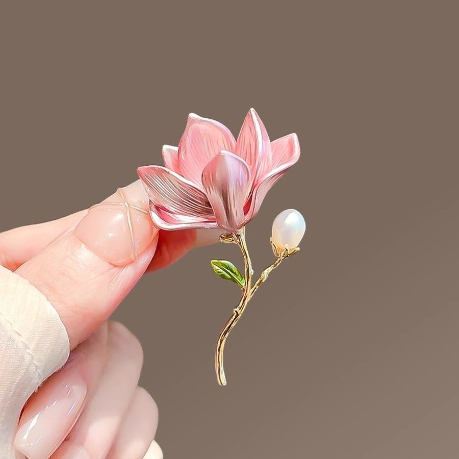 Cài Áo Mộc Lan Hồng