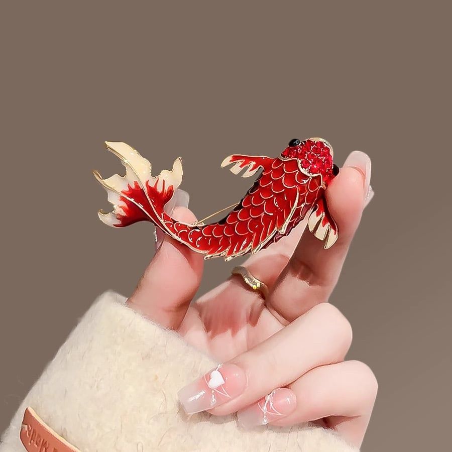 Cài Áo Cá Chép Đỏ
