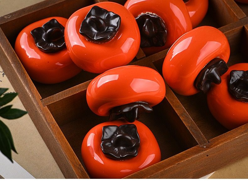 Trái Hồng Decor Đựng Trà