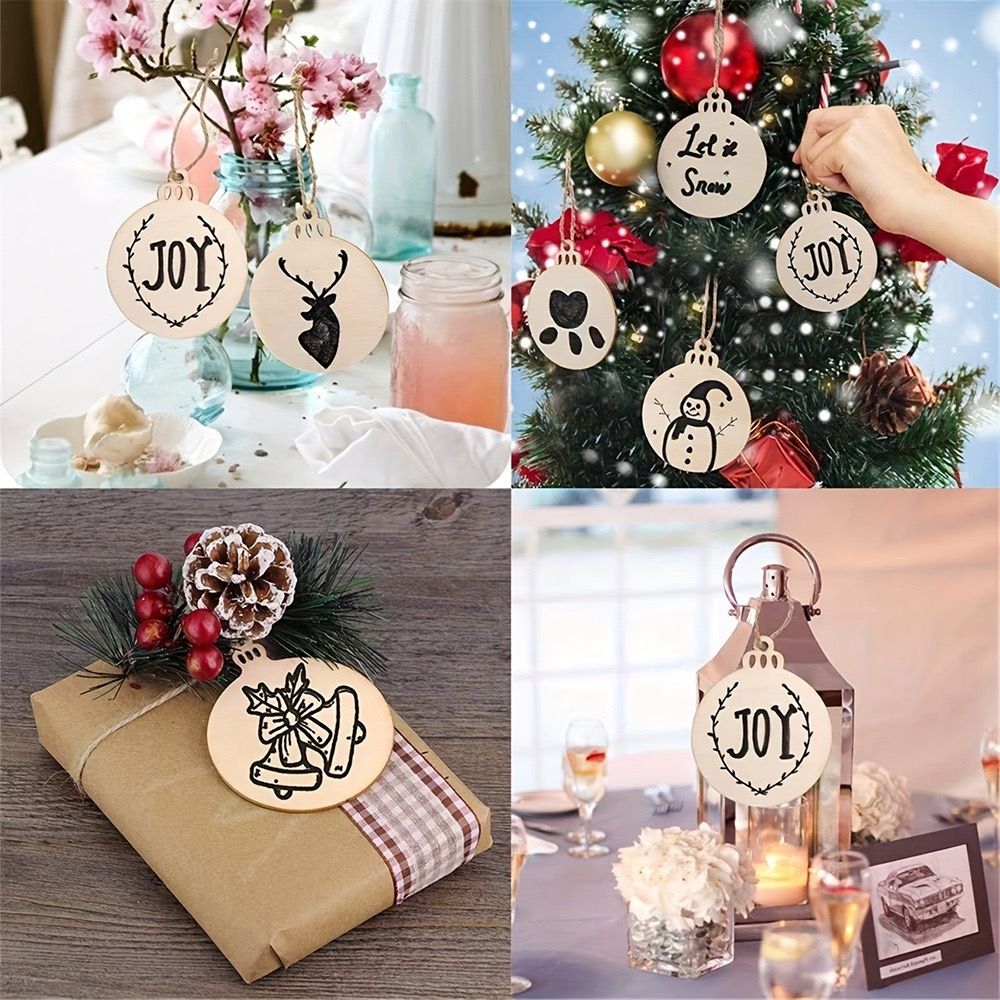 Tag Gỗ Decor Giáng Sinh