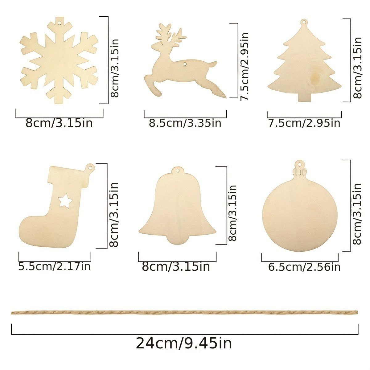 Tag Gỗ Decor Giáng Sinh