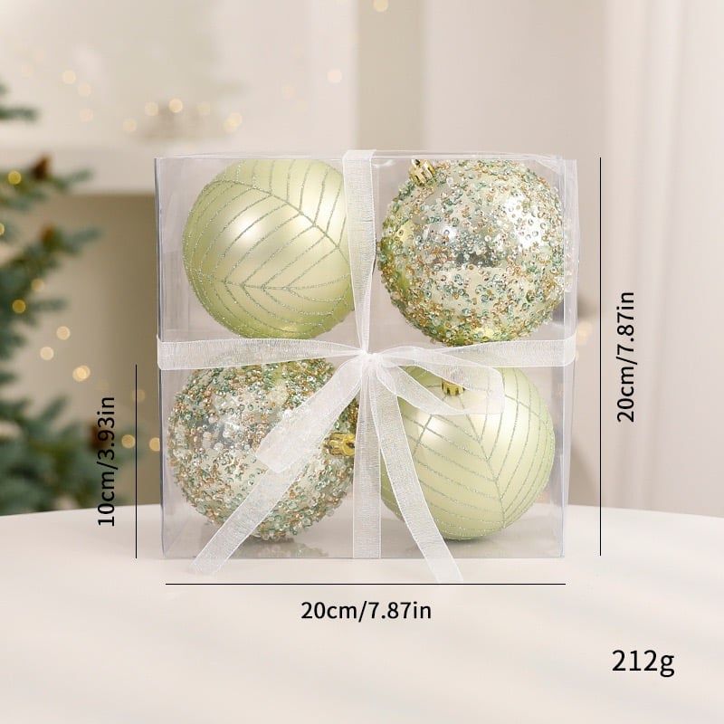 Set Bóng Giáng Sinh Màu Xanh Kem