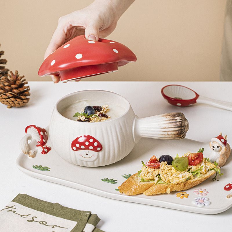 Đĩa Tay Cầm Nấm Đỏ