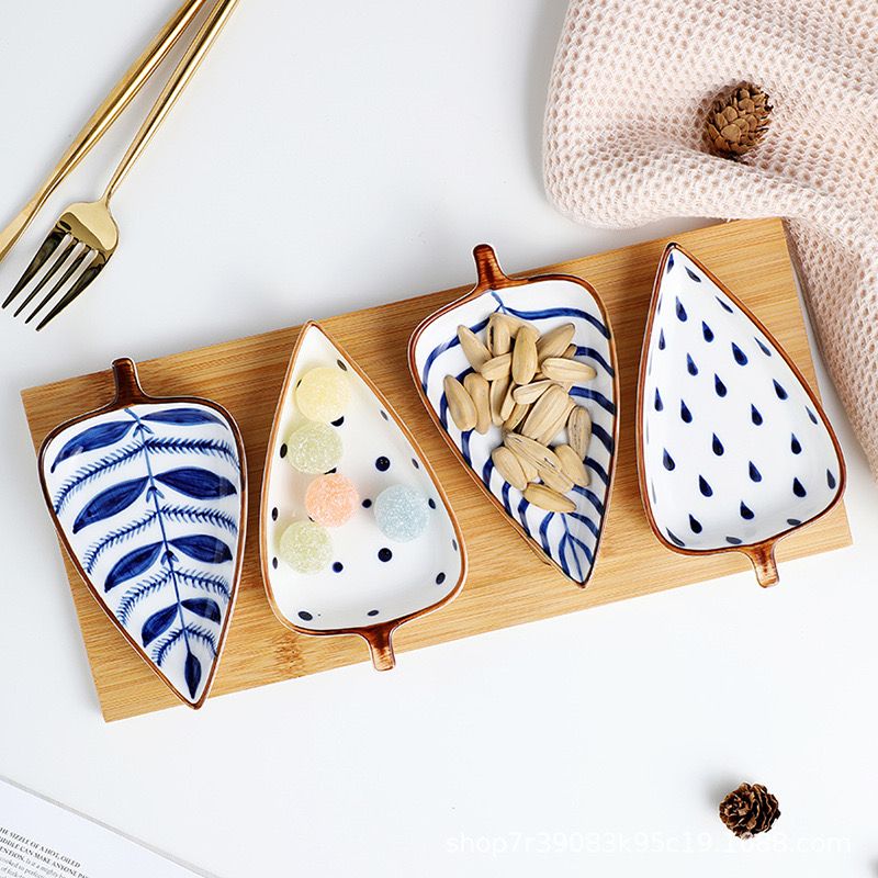 Set 4 Đĩa Lá Phong Cách Nhật Bản