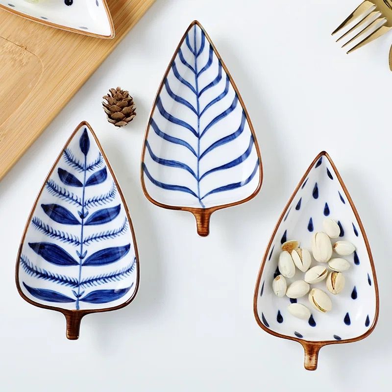 Set 4 Đĩa Lá Phong Cách Nhật Bản