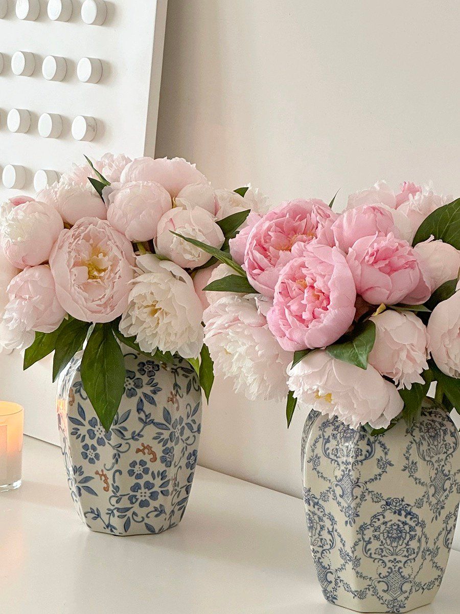 Bình Hoa Mẫu Đơn Men Ngọc