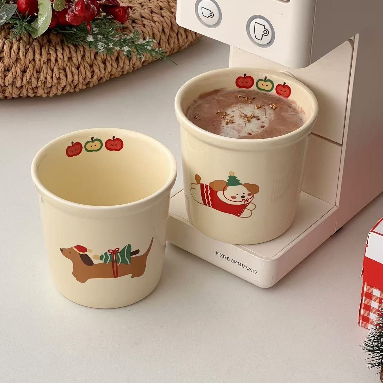 Cốc Chú Chó Giáng Sinh