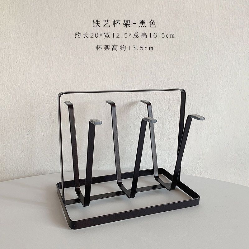 Kệ Úp Cốc Màu Đen