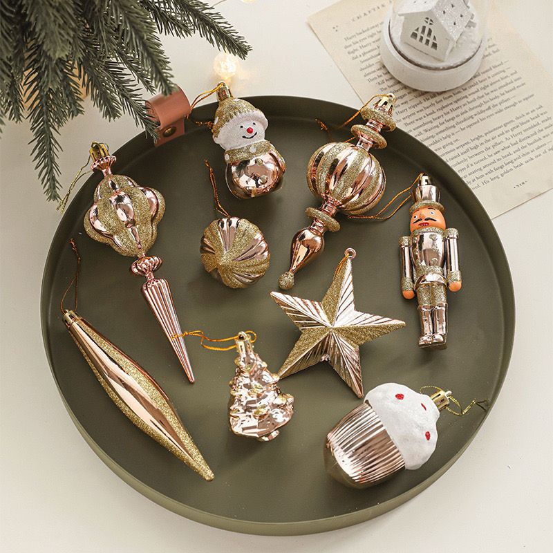 Phụ Kiện Treo Cây Thông Màu Rose Gold