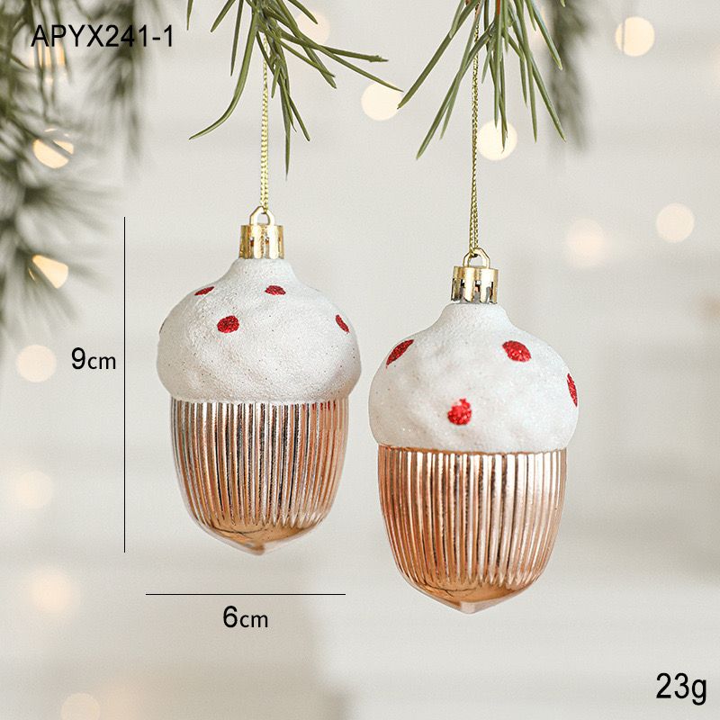 Phụ Kiện Treo Cây Thông Màu Rose Gold