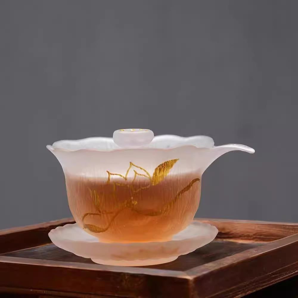 Bộ Trà Cụ Sen Vẽ Tay
