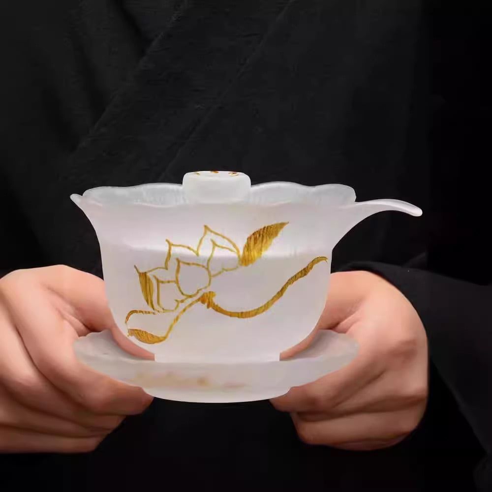 Bộ Trà Cụ Sen Vẽ Tay