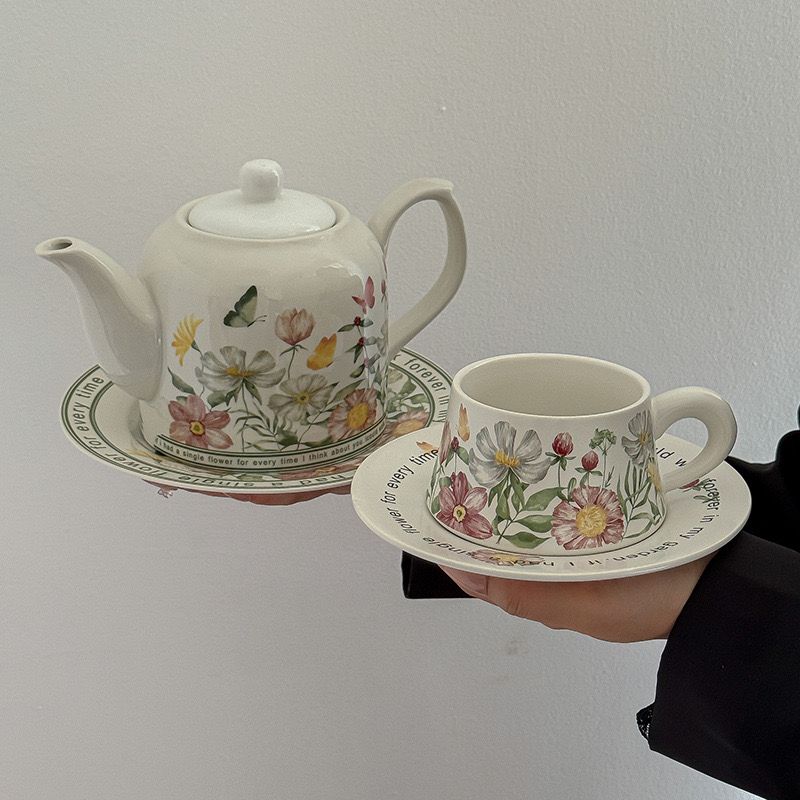 Set Tách, Ấm Hoa Cỏ Mùa Xuân
