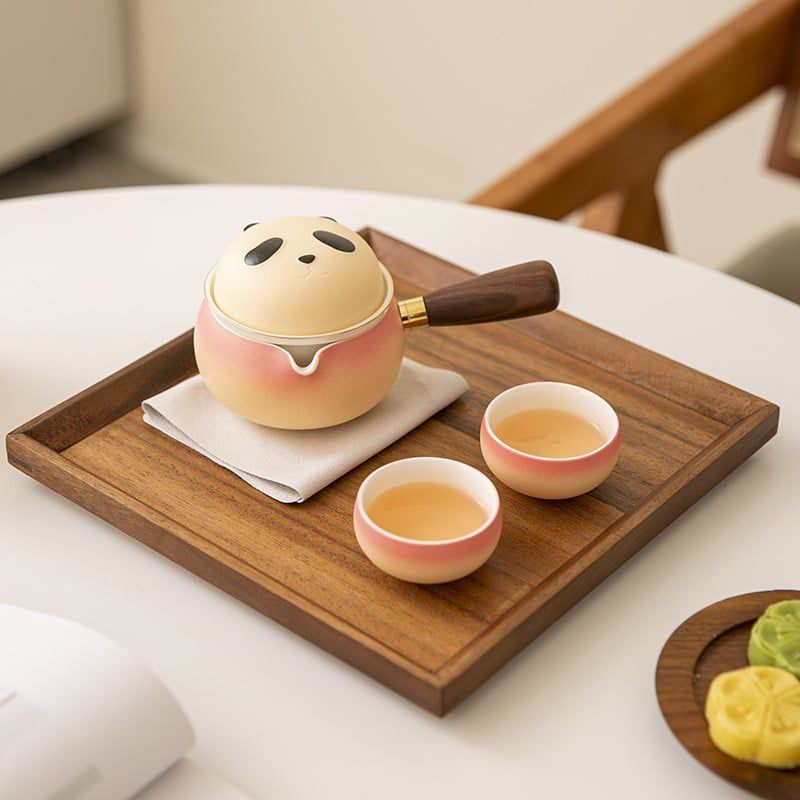 Set Trà Panda Màu Pastel