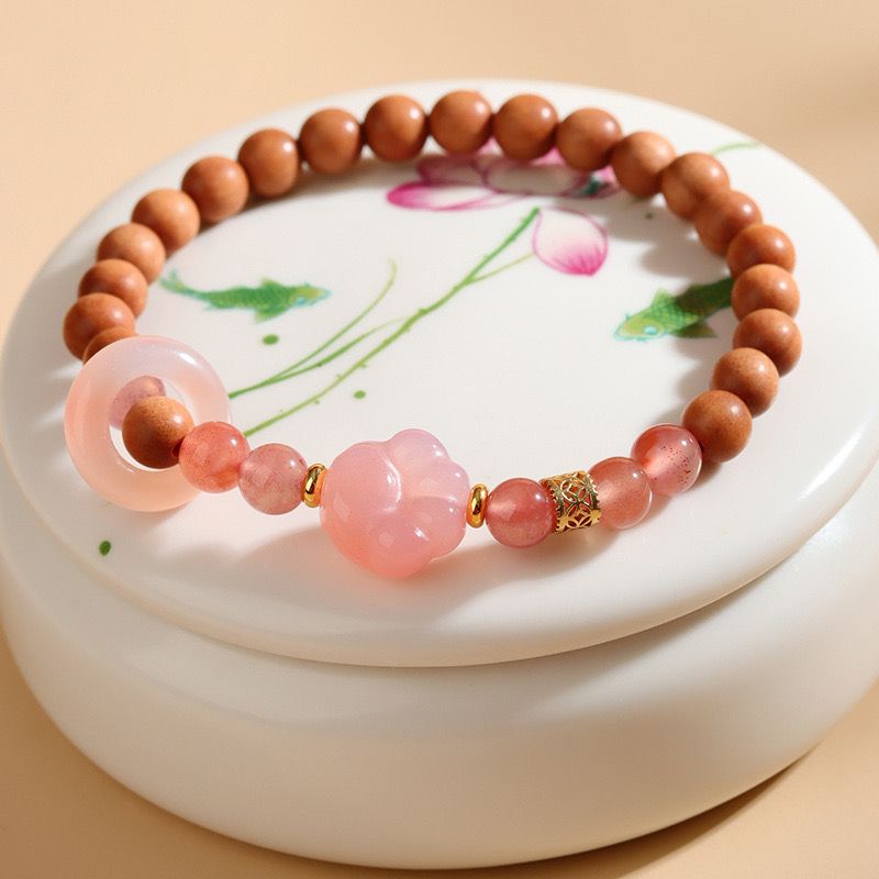 Vòng Tay Mèo Gỗ Đàn Hương