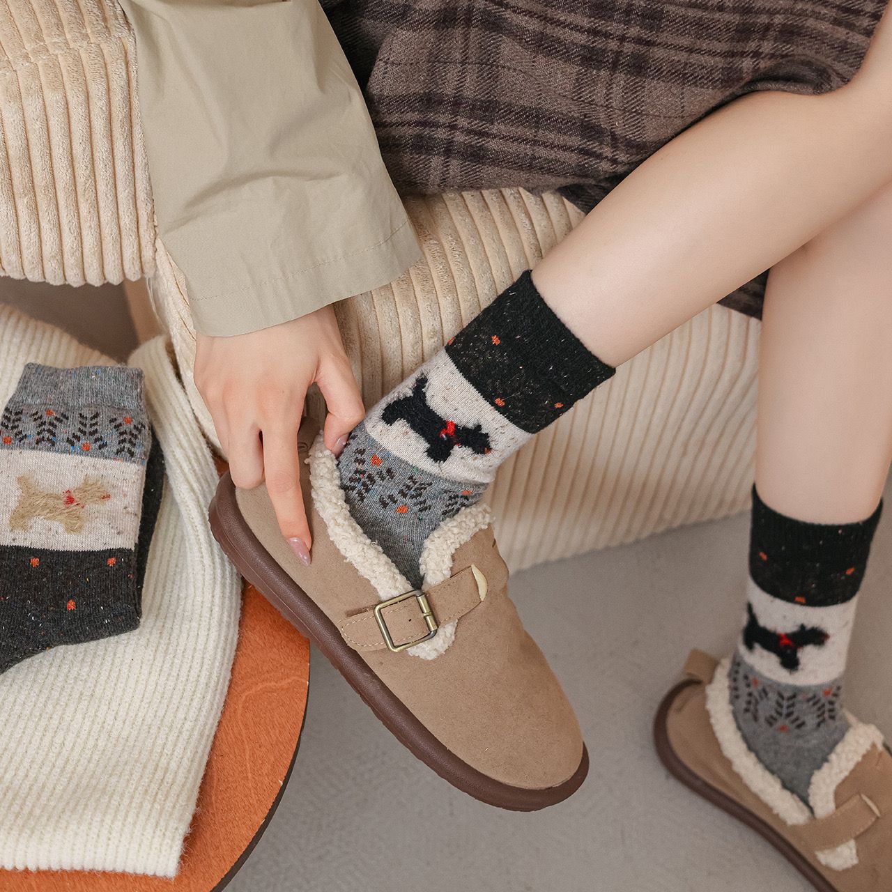 Tất Fair Isle Cổ Điển