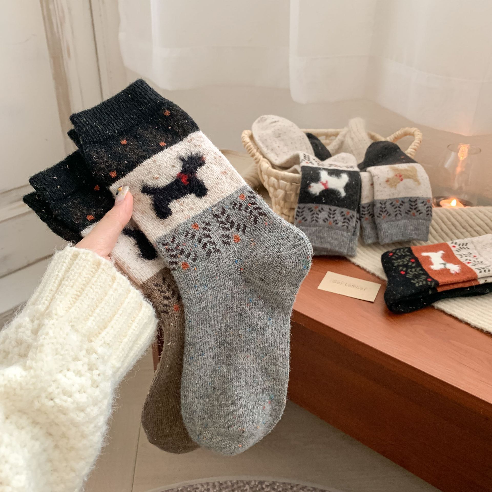 Tất Fair Isle Cổ Điển