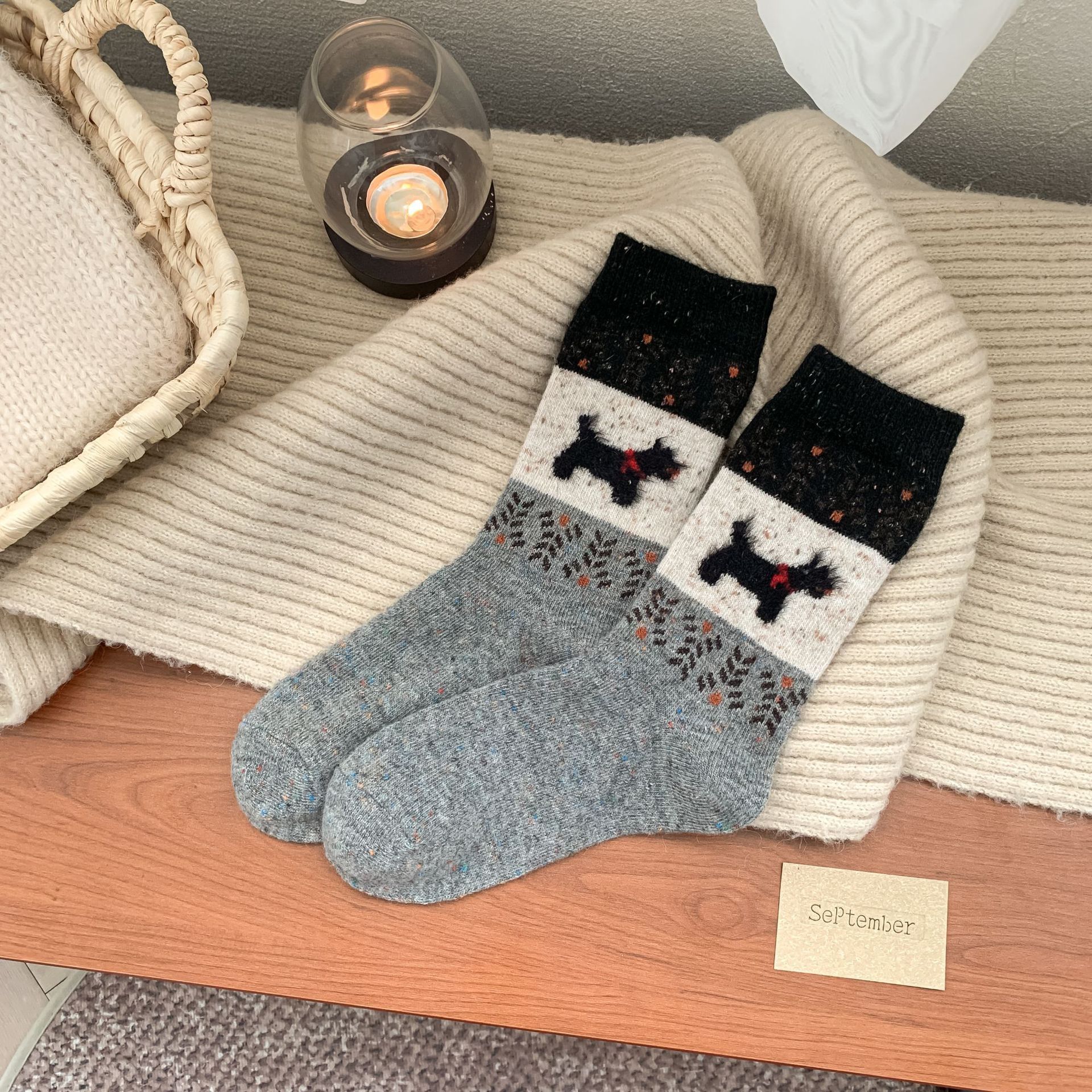 Tất Fair Isle Cổ Điển