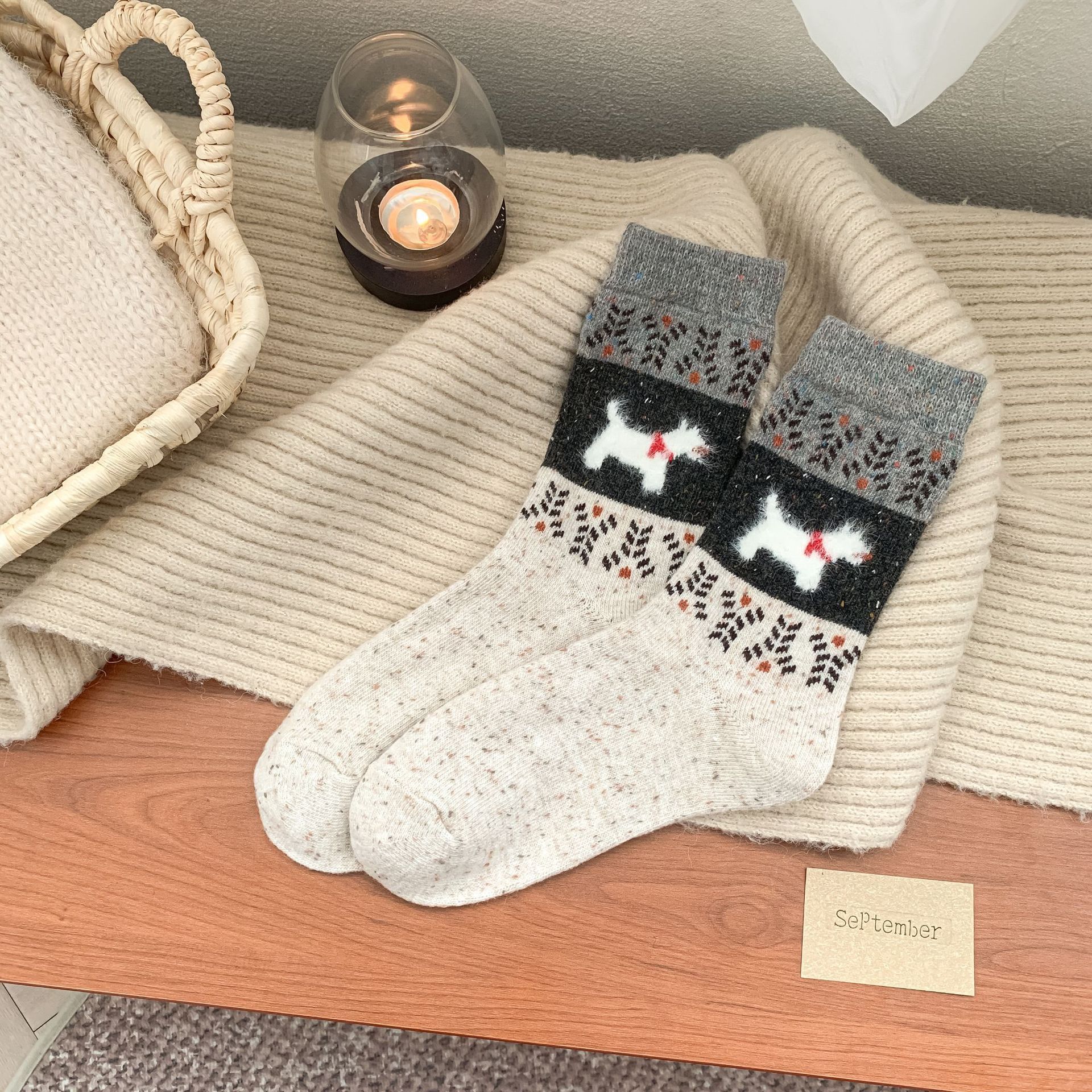 Tất Fair Isle Cổ Điển
