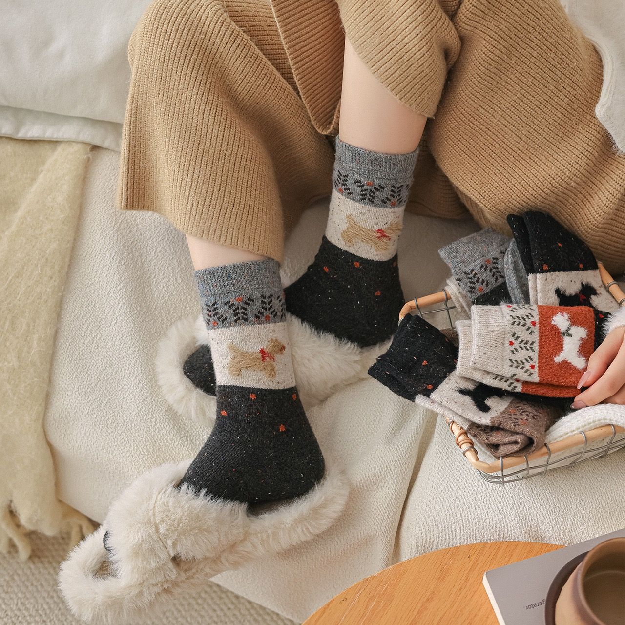 Tất Fair Isle Cổ Điển
