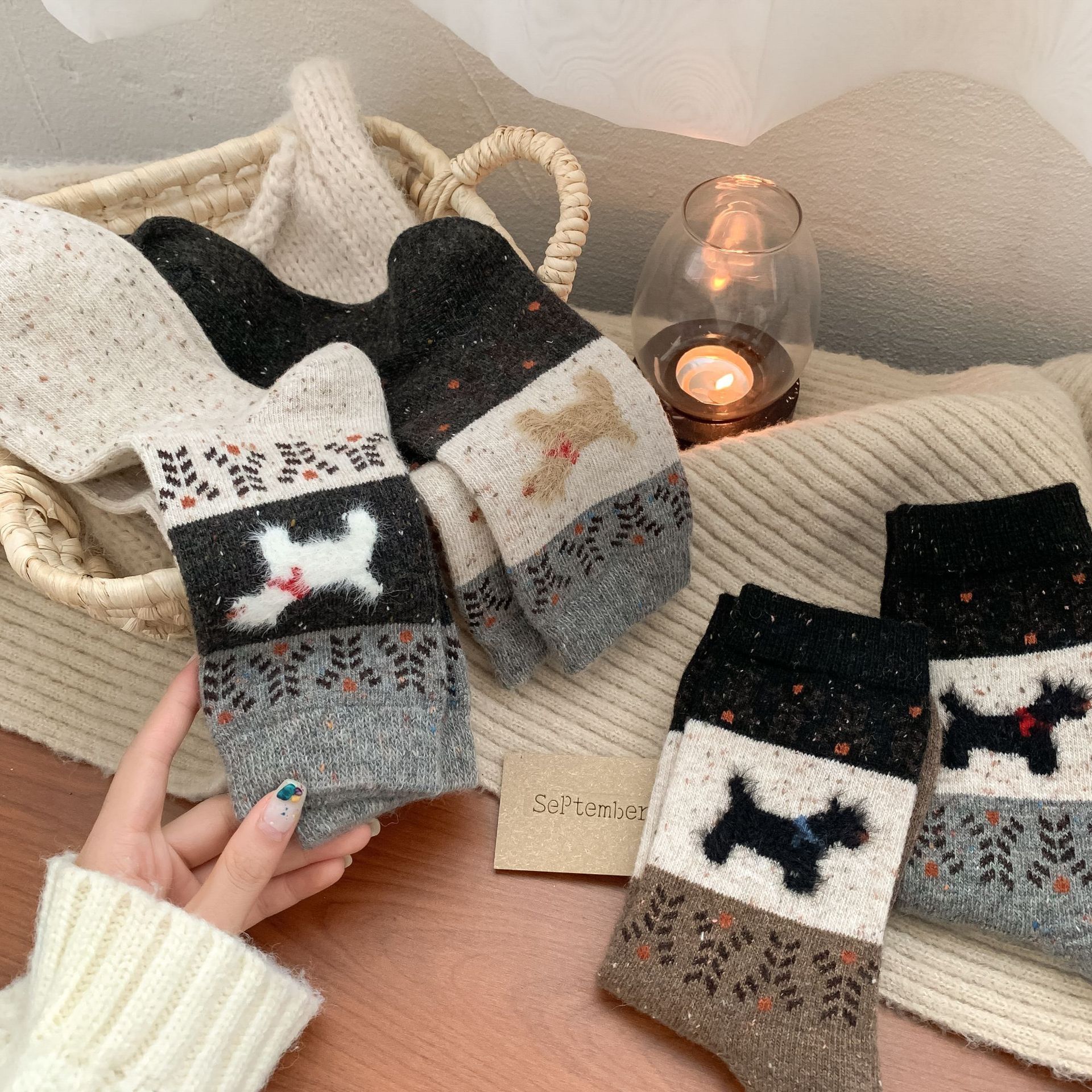 Tất Fair Isle Cổ Điển