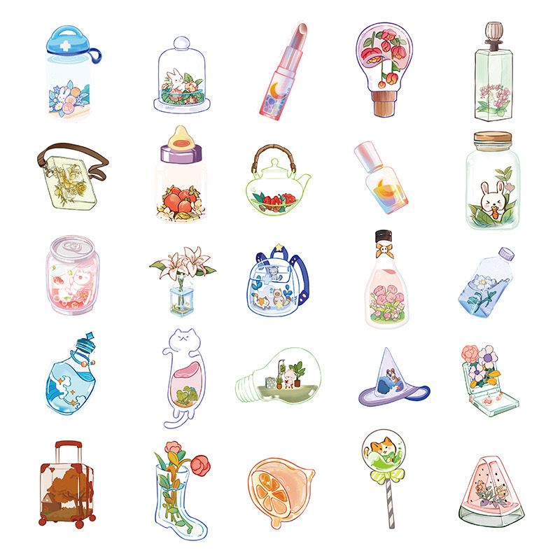 Set 50 Miếng Dán Dễ Thương