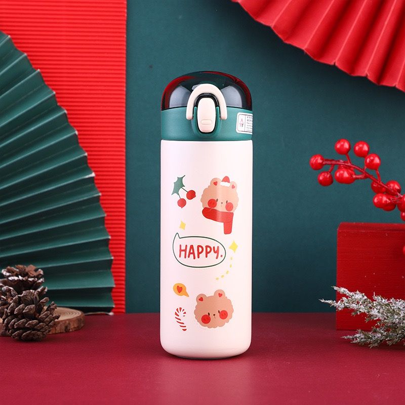 Bình Christmas Bear Giữ Nhiệt