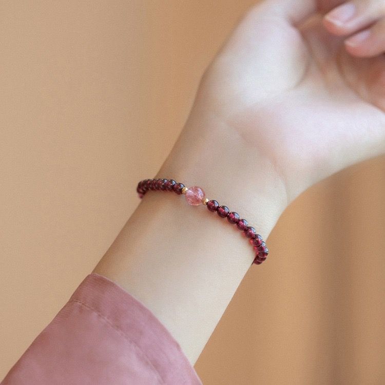 Vòng Pha Lê Thạch Lựu Dâu