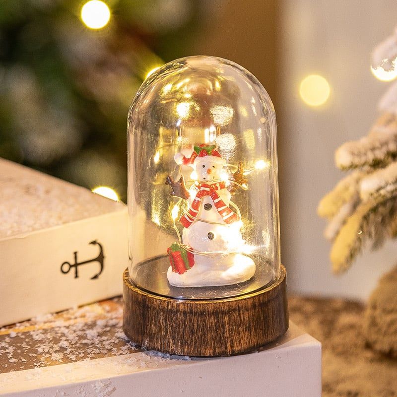 Chụp Đèn Cây Thông Và Người Tuyết