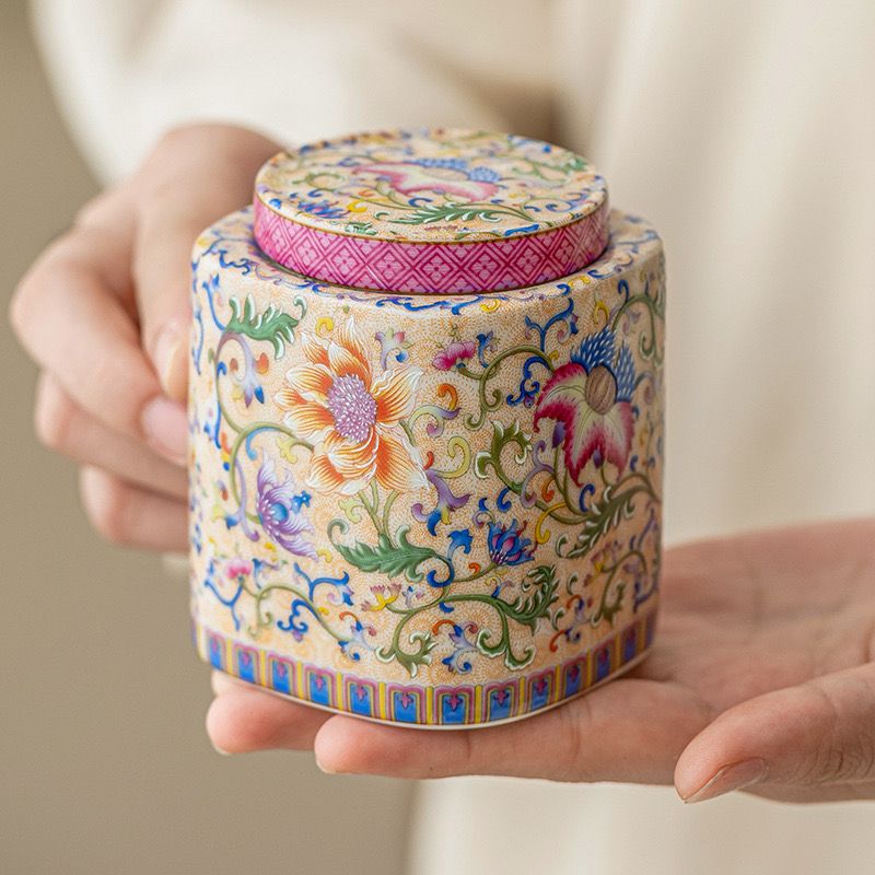 Hũ Đựng Trà Sắc Xuân