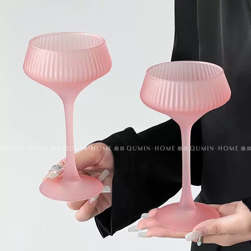Ly Thuỷ Tinh Hồng Pastel
