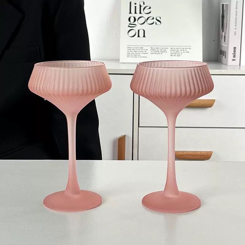Ly Thuỷ Tinh Hồng Pastel