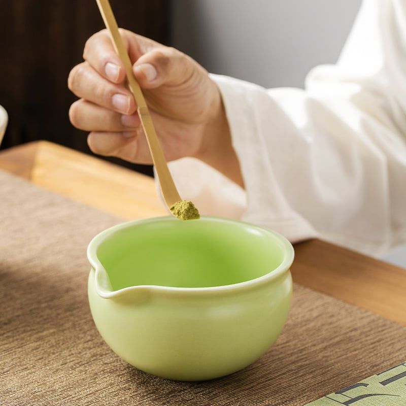 Set Pha Matcha Lá Non