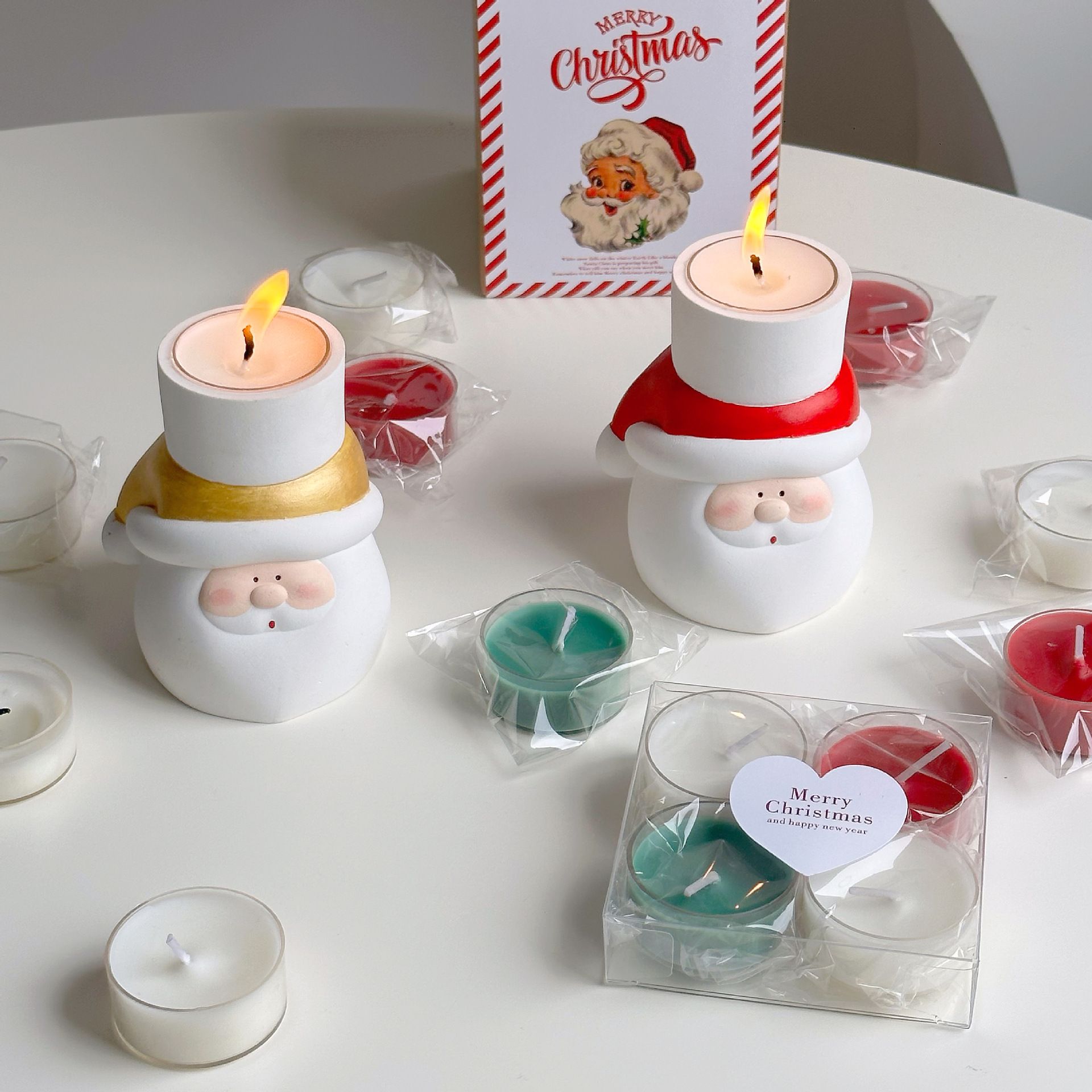 Đế Nến Santa Kèm Nến